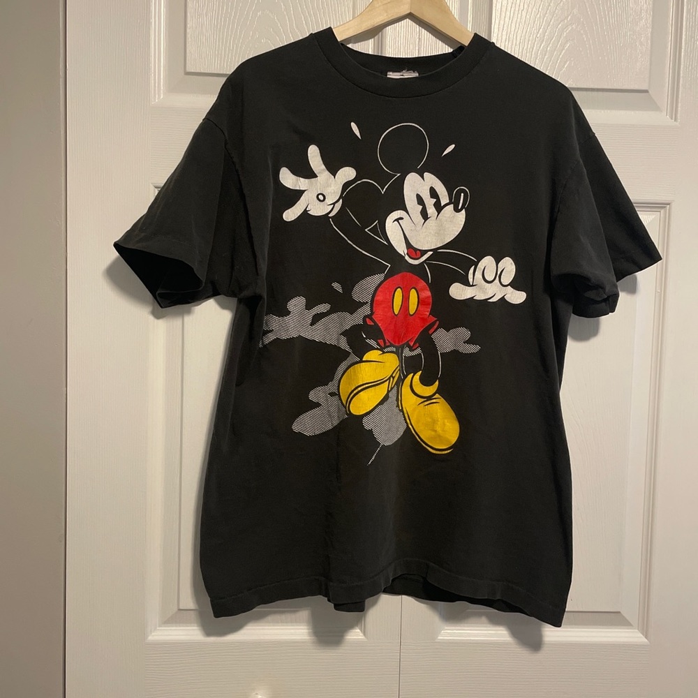 Vintage 1990’s Disney Mickey & Co T Shirt Black Single Stitch One Size (XL?)